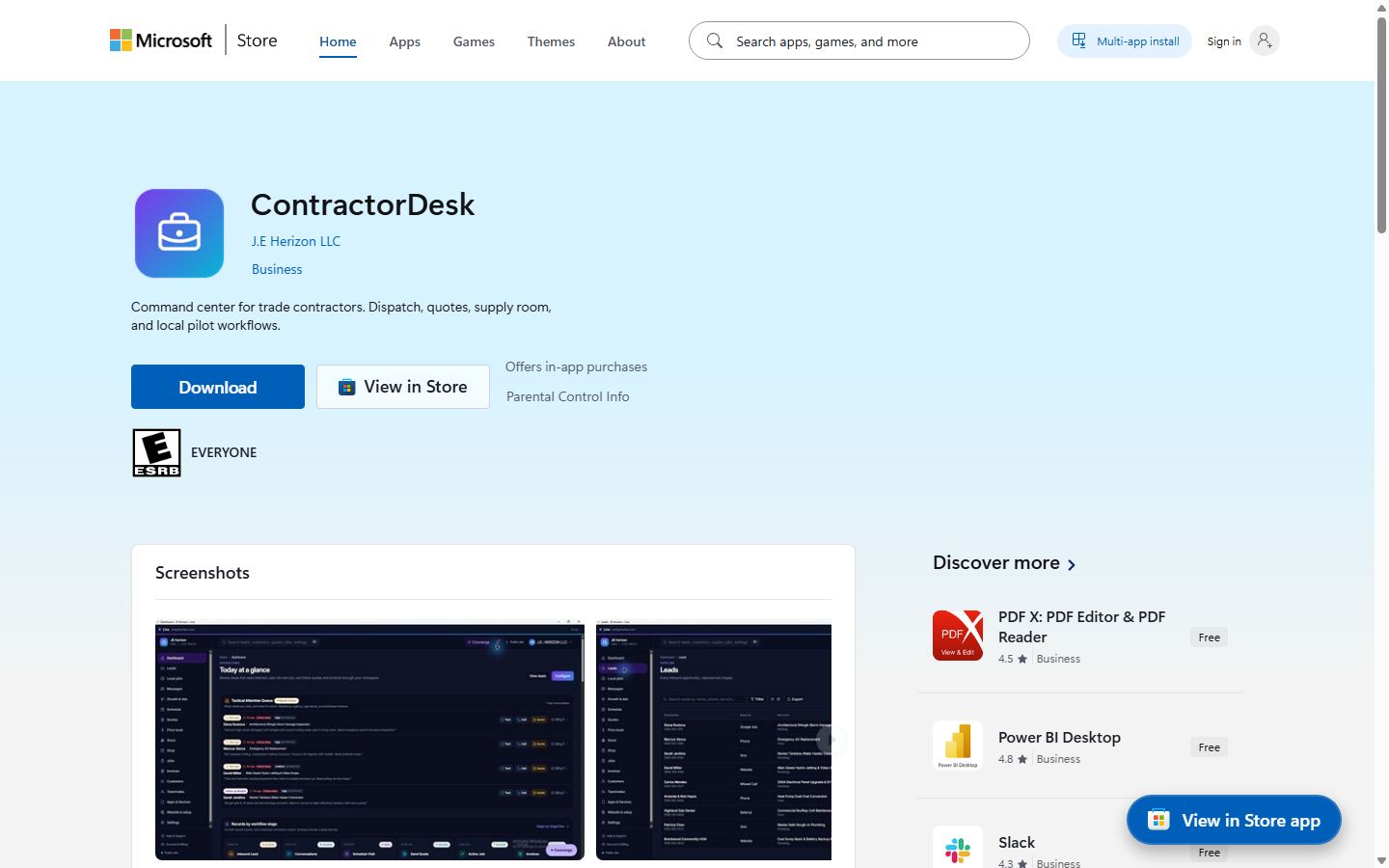 Annotated Line (ContractorDesk) guide screenshot