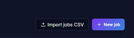 Line screen: + New job