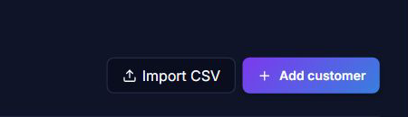 Line screen: + Add customer