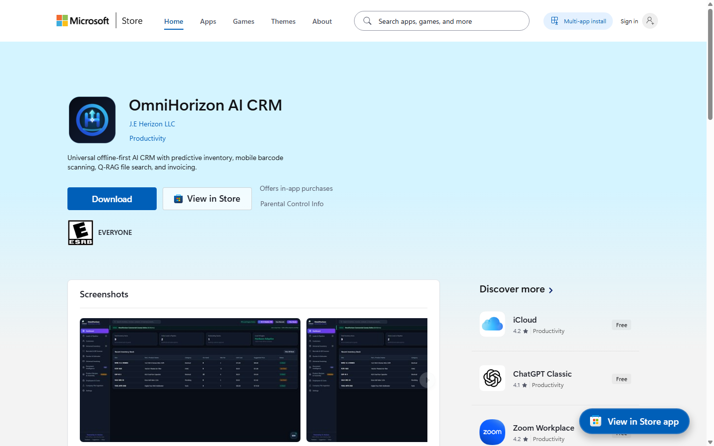 A lettered screenshot from the OmniHorizon AI CRM illustrated guide
