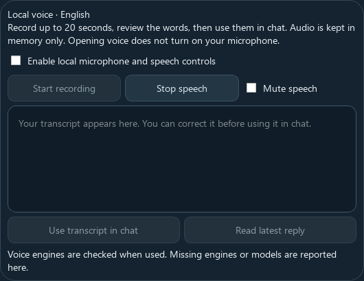 Reviewed wittlet screen showing Start recording
